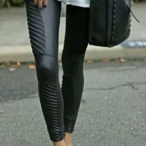 SPANX Black Ribbed Leggings